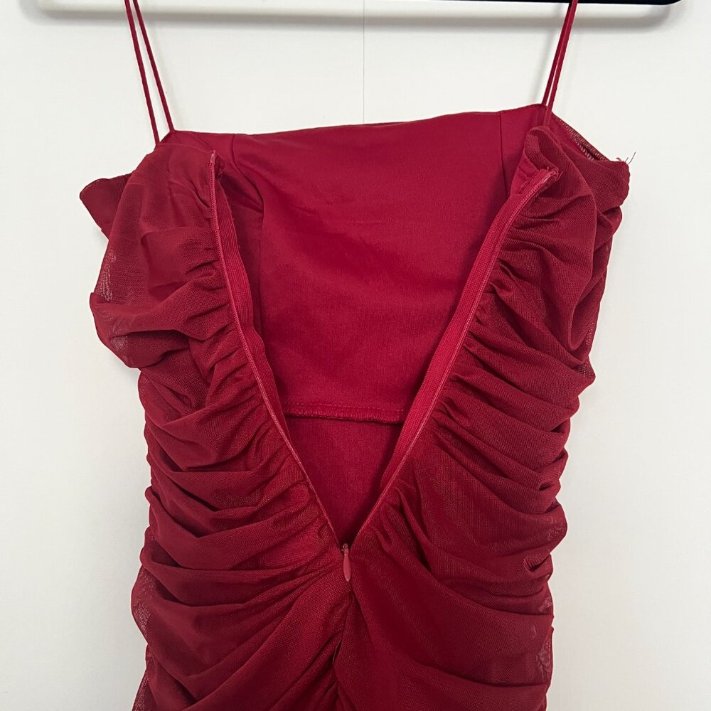 Princess Polly Tara Mini Dress in Red **PRE-OWNED*** - Picture 7 of 8